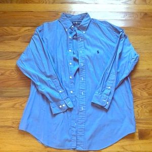 Men’s long sleeve polo button down size xl